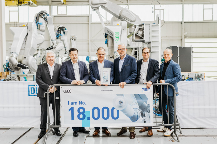 Dürr equips the top coat line for Audi electric vehicles